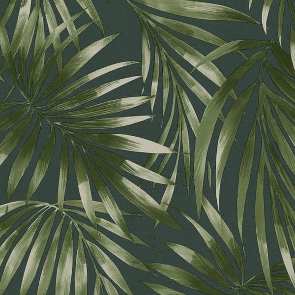 WOW - Non-woven tapet - Elegant Leaves - Grøn/Blå - 10mx52 cm