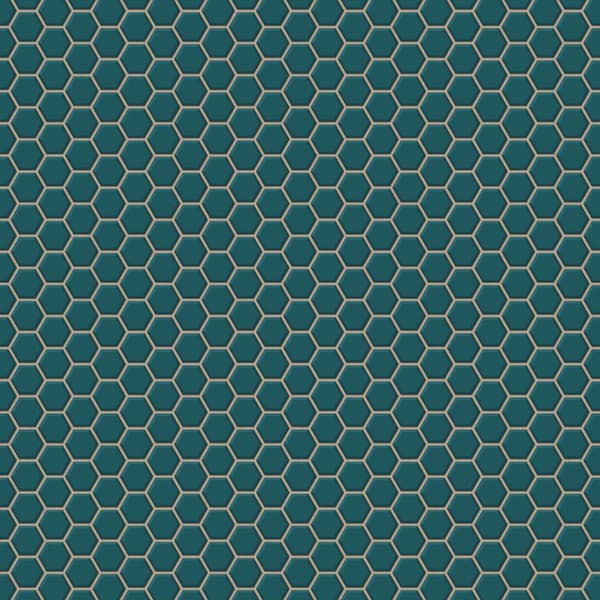 Superfresco Easy - Non-woven tapet - Hexagon Chic - Grøn - 10mx52 cm