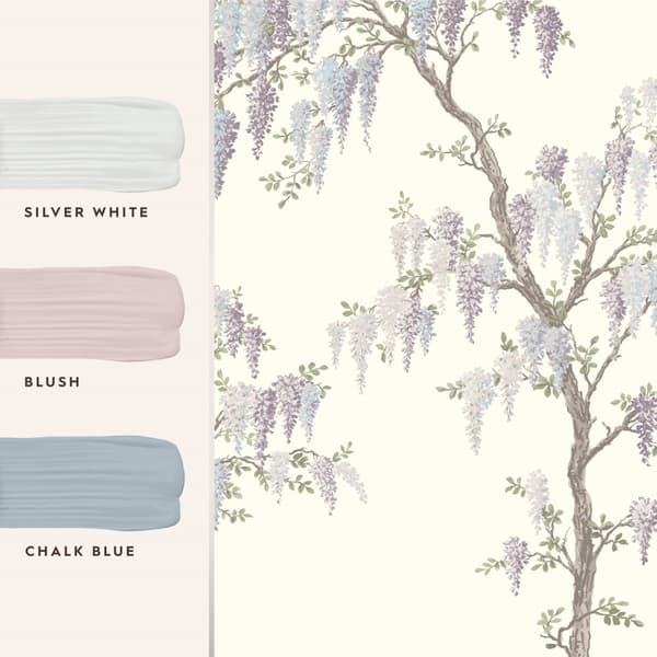 Laura Ashley - Fototapet - Wisteria Garden - 3mx2,8m