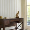Miniatyrbild 4 av 6: Laura Ashley - Non-woven Tapet - Lille Pearlescent Stripe Linen - 10mx52cm