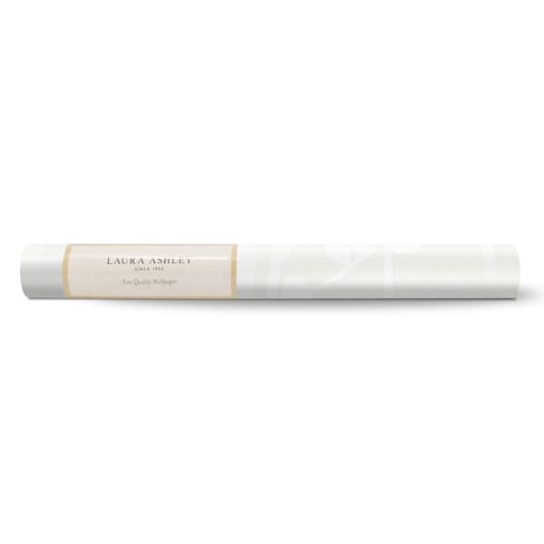 Laura Ashley - Non-woven tapet - Cottonwood Pearlscent White - 10mx52cm
