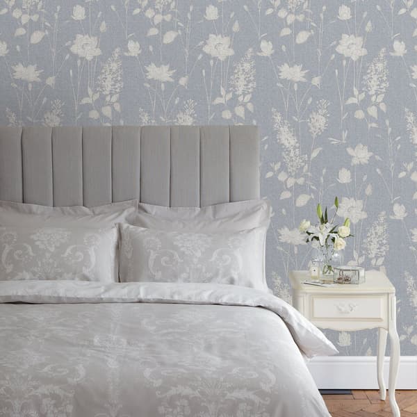 Laura Ashley - Non-woven tapet - Dragonfly Garden Chalk Blue - 10mx52cm