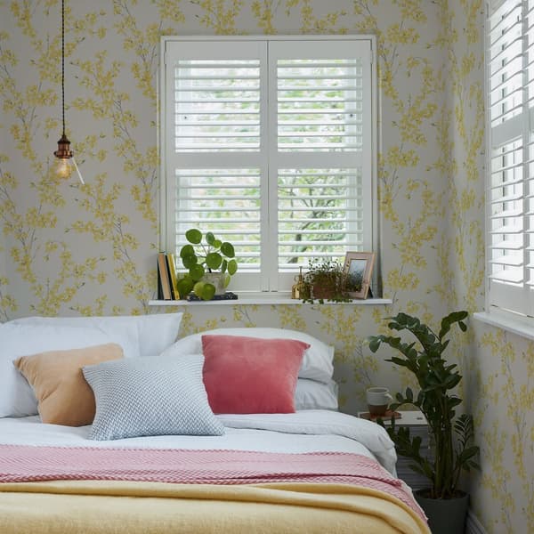 Laura Ashley - Non-woven tapet - Forstyhia Sunshine - 10mx52cm