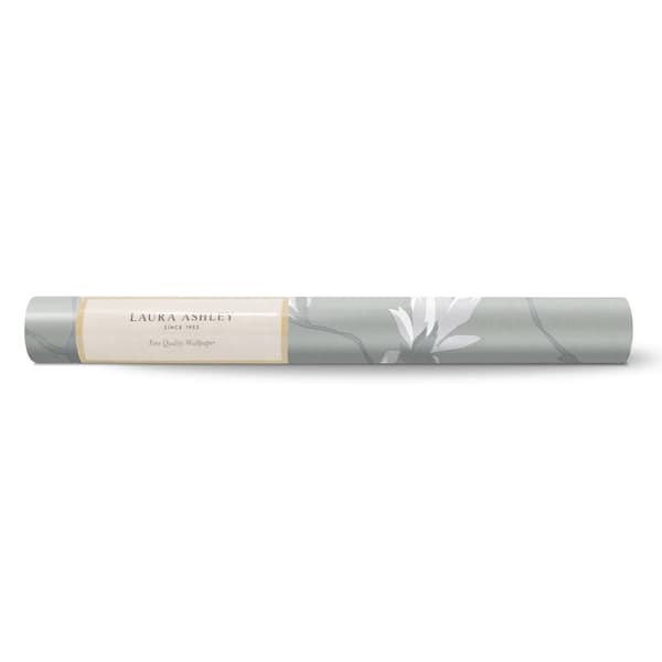 Laura Ashley - Non-woven tapet - Magnolia Grove Slate - 10mx52cm