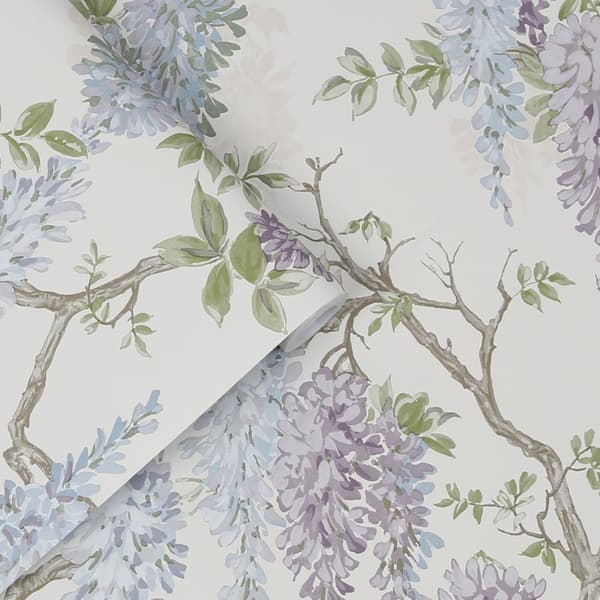 Laura Ashley - Non-woven tapet - Wisteria Garden Pale Iris - 10mx52cm