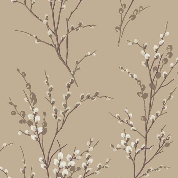 Laura Ashley - Non-woven tapet - Pussy Willow Natural - 10mx52cm