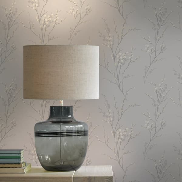 Laura Ashley - Non woven tapet - Pussy Willow Dove Grey - 10mx52cm