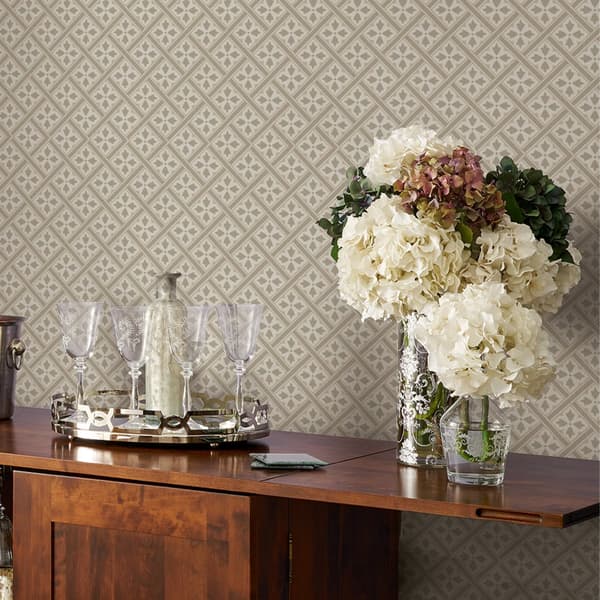 Laura Ashley - Non-woven tapet - Mr Jones Dove Grey - 10mx52cm