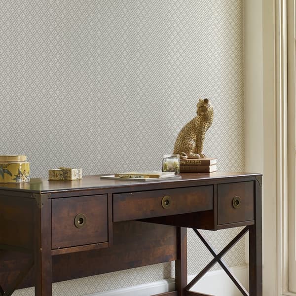 Laura Ashley - Non-woven tapet - Mr Jones Dove Grey - 10mx52cm