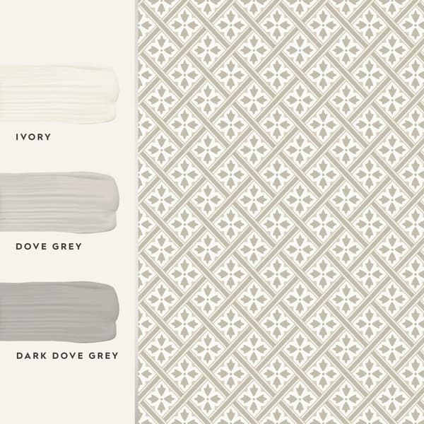 Laura Ashley - Non-woven tapet - Mr Jones Dove Grey - 10mx52cm