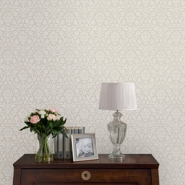 Laura Ashley - Non-woven tapet - Annecy Dove Grey - 10mx52cm