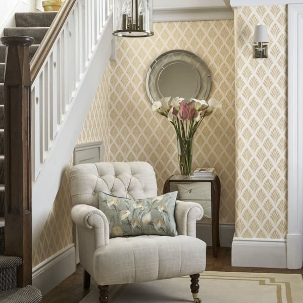 Laura Ashley - Non-woven tapet - Florin Gold - 10mx52cm