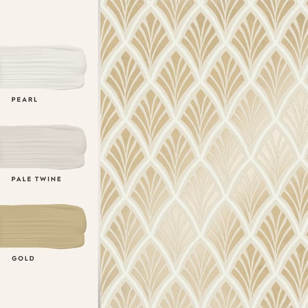 Laura Ashley - Non-woven tapet - Florin Gold - 10mx52cm