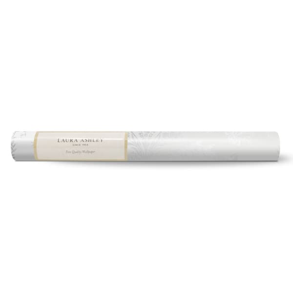 Laura Ashley - Non-woven tapet - Josette Metallic Silver - 10mx52cm