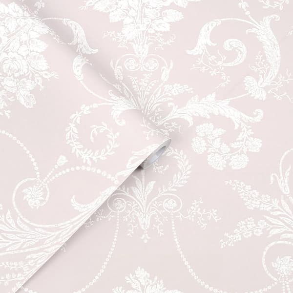 Laura Ashley - Non-woven tapet - Josette Amethyst - 10mx52cm
