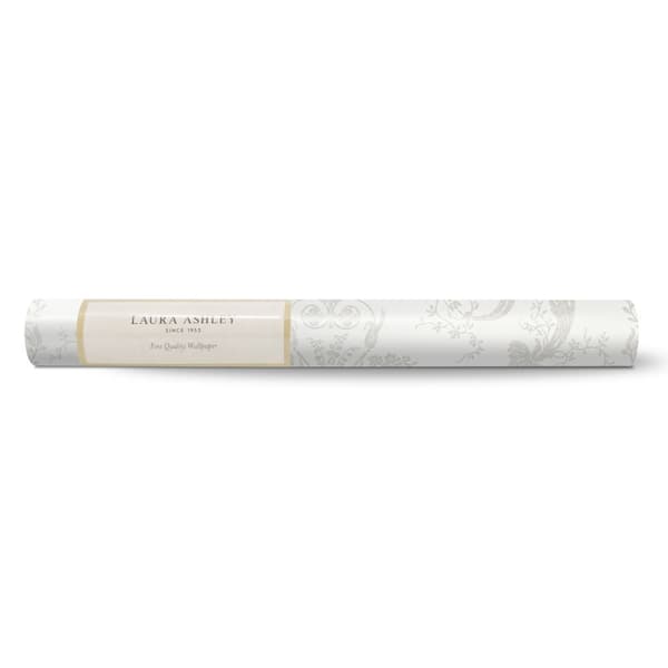 Laura Ashley - Non-woven tapet - Josette Dove Grey & White - 10mx52cm