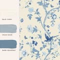 Miniatyrbillede 5 af 6: Laura Ashley - Non-woven tapet - Summer Palace Royal Blue - 10mx52cm