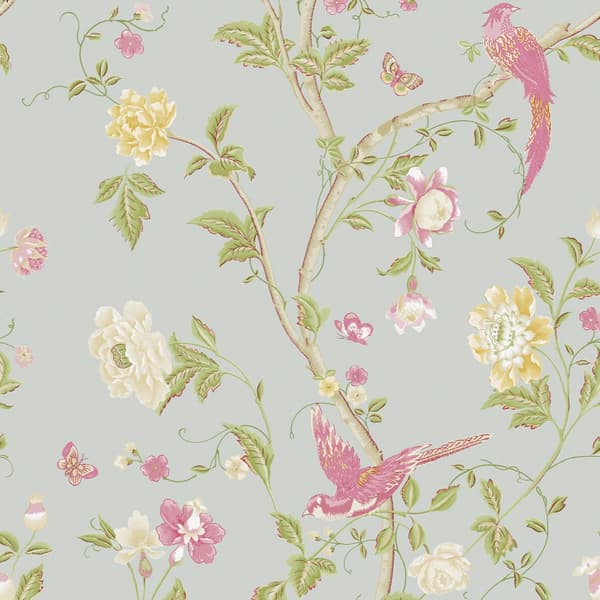 Laura Ashley - Non-woven tapet - Summer Palace Duck Egg - 10mx52cm