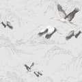 Miniatyrbillede 1 af 6: Laura Ashley - Non-woven tapet - Animalia Silver - 10mx52cm