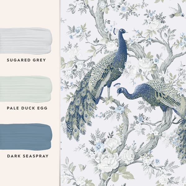 Laura Ashley - Non-woven tapet - Belvedere Midnight - 10mx52cm