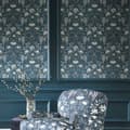 Miniatyrbillede 4 af 5: Laura Ashley - Non-woven tapet - Parterre Dark Seaspray - 10mx52cm