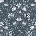 Miniatyrbillede 1 af 5: Laura Ashley - Non-woven tapet - Parterre Dark Seaspray - 10mx52cm