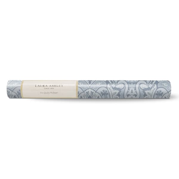 Laura Ashley - Non-woven tapet - Heraldic Damask Dusky Seaspray - 10mx52cm