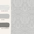 Miniatyrbild 5 av 6: Laura Ashley - Non-woven tapet - Heraldic Damask Slate Grey - 10mx52cm