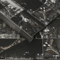 Miniatyrbild 5 av 6: Fresco - Papperstapet - City at Night - Svart/Vit - 10mx53cm