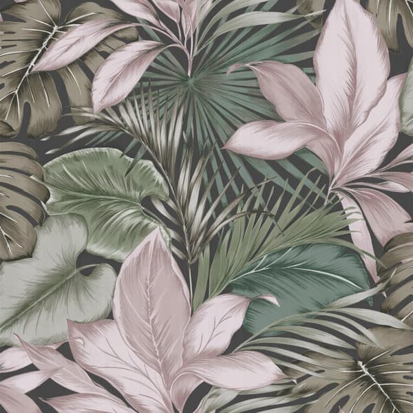 Superfresco Easy - Non-woven tapet - Indra - Grön/Rosa - 10mx52 cm