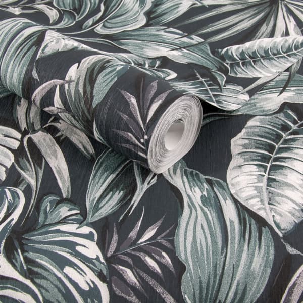 Superfresco Easy - Non-woven tapet - Leaves Exotique - Grøn - 10mx52 cm