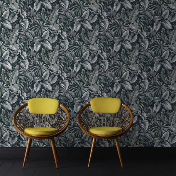 Superfresco Easy - Non-woven tapet - Leaves Exotique - Grøn - 10mx52 cm