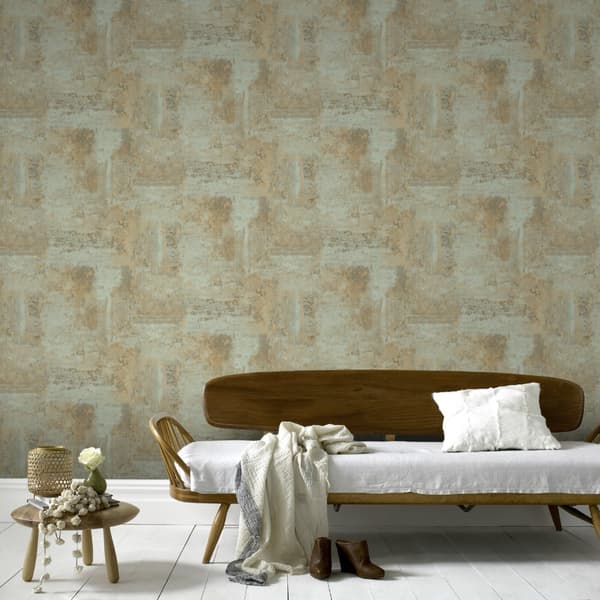 WOW - Non-woven tapet - Luxery Concrete - Grøn - 10mx52 cm