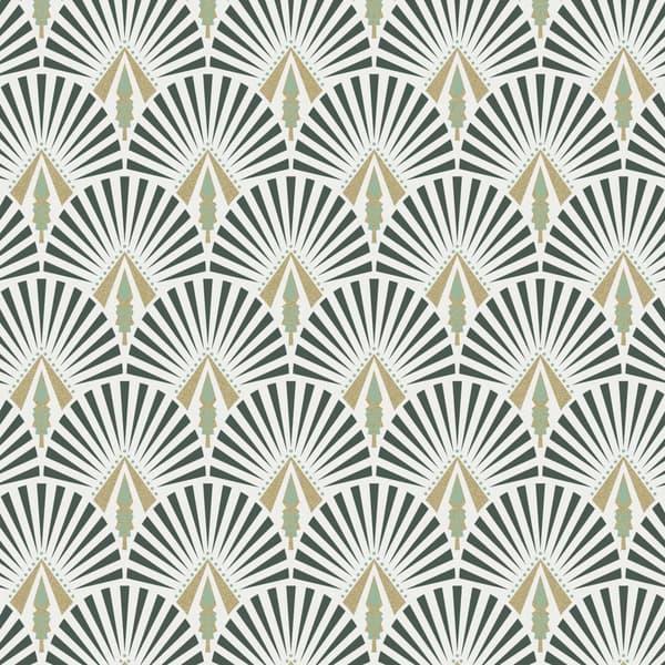 Superfresco Easy - Non-woven tapet - Selena - Mørkegrøn - 10mx52 cm