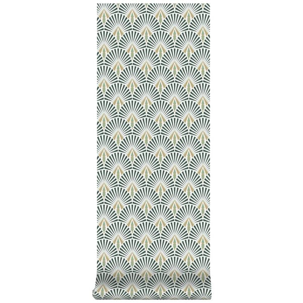Superfresco Easy - Non-woven tapet - Selena - Mørkegrøn - 10mx52 cm