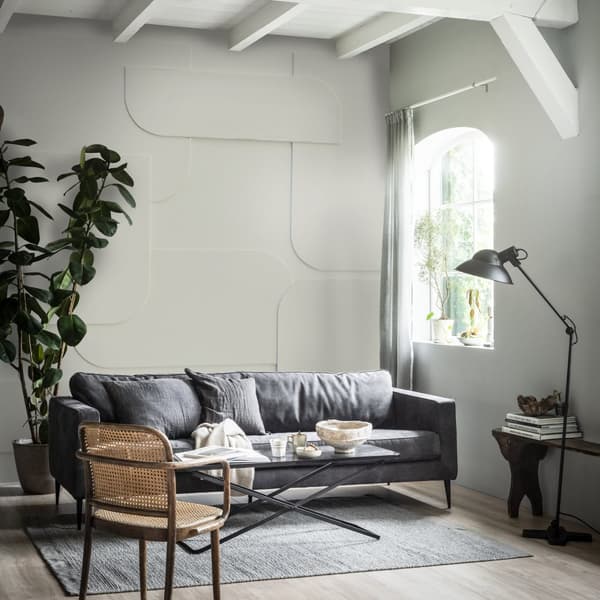 vtwonen - Fototapet - Blød 3D lysegrå - 280x300cm