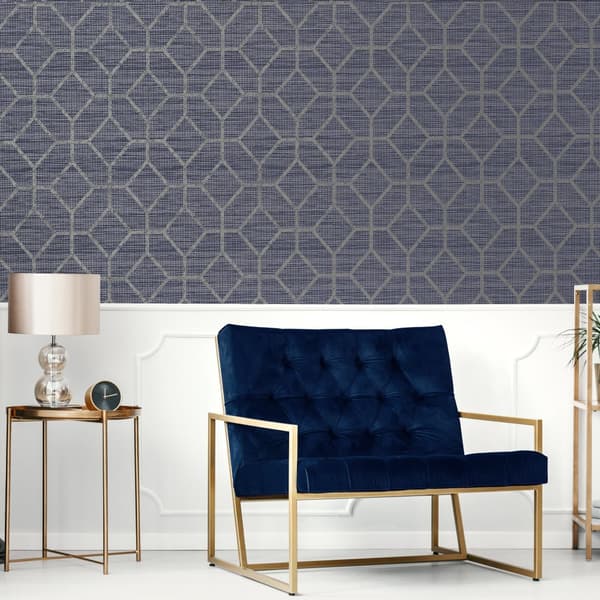 Boutique - Non-woven tapet - Asscher Geo - Sapphire - 10mx52cm