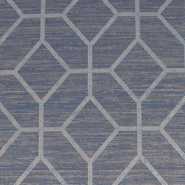 Boutique - Non-woven tapet - Asscher Geo - Sapphire - 10mx52cm