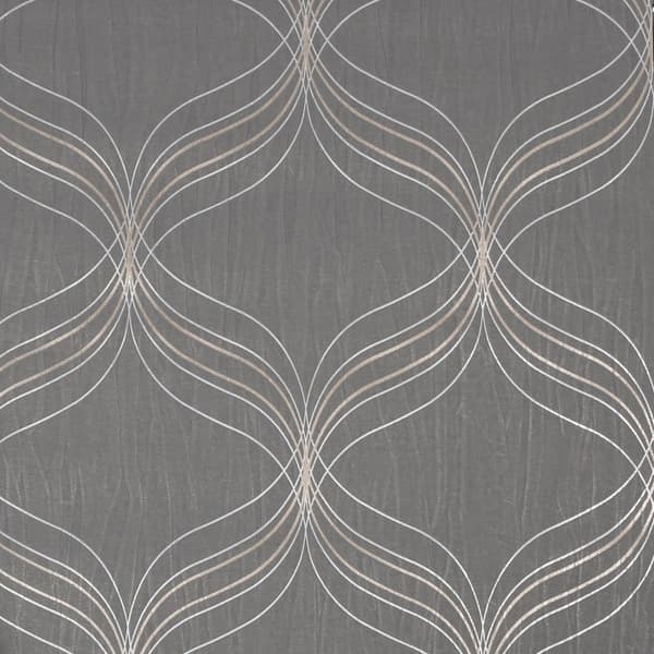 Boutique - Non-woven tapet - Optical Geo - Grå - 10mx52cm