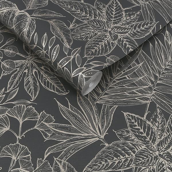 Boutique - Non-woven tapet - Paradise - Onyx - 10mx52cm