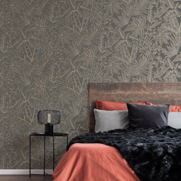 Boutique - Non-woven tapet - Paradise - Smokey Quartz - 10mx52cm