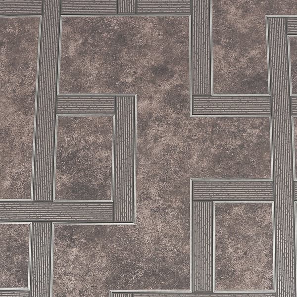 Boutique - Non-woven tapet - Förgylld grekisk nyckel - Smokey Quartz - 10mx52cm
