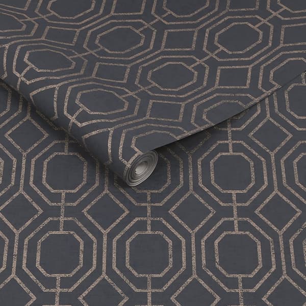 Superfresco Easy - Non-woven tapet - Luxe Geo - Navy Blauw - 10mx52cm