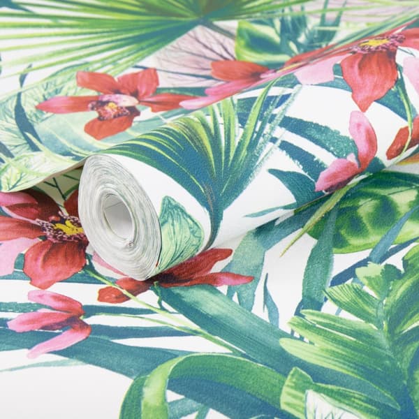 Superfresco Easy - Non-woven tapet - Tropical Leaves - 10mx52cm