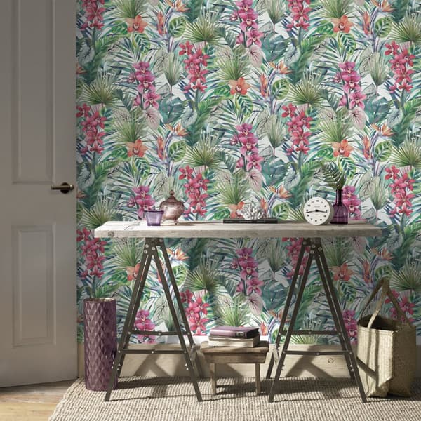 Superfresco Easy - Non-woven tapet - Tropical Leaves - 10mx52cm