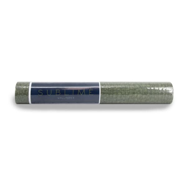 Sublime - Non-woven tapet - Krokodille - Grøn - 10mx52cm