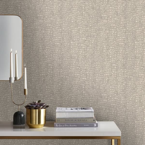 Sublime - Non-woven tapet - Krokodil - Taupe - 10mx52cm