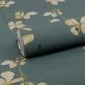 Miniatyrbild 3 av 4: WOW - Non-woven tapet - Blossom - Jade - 10mx52cm
