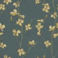 Miniatyrbild 1 av 4: WOW - Non-woven tapet - Blossom - Jade - 10mx52cm