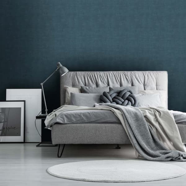 WOW - Non-woven tapet - Betonmåtte - Blå - 10mx52cm